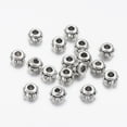 thumbnail image 3 of 100 pc Tibetan style Spacer Beads Lead Free Cadmium Free and Nickel Free Rondelle Antique Silver 5mm in diameter 3mm thick hole: 2mm, 3 of 3