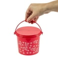 thumbnail image 2 of Patriotic Plastic Pails with Lid – 12 Pieces, 2 of 2