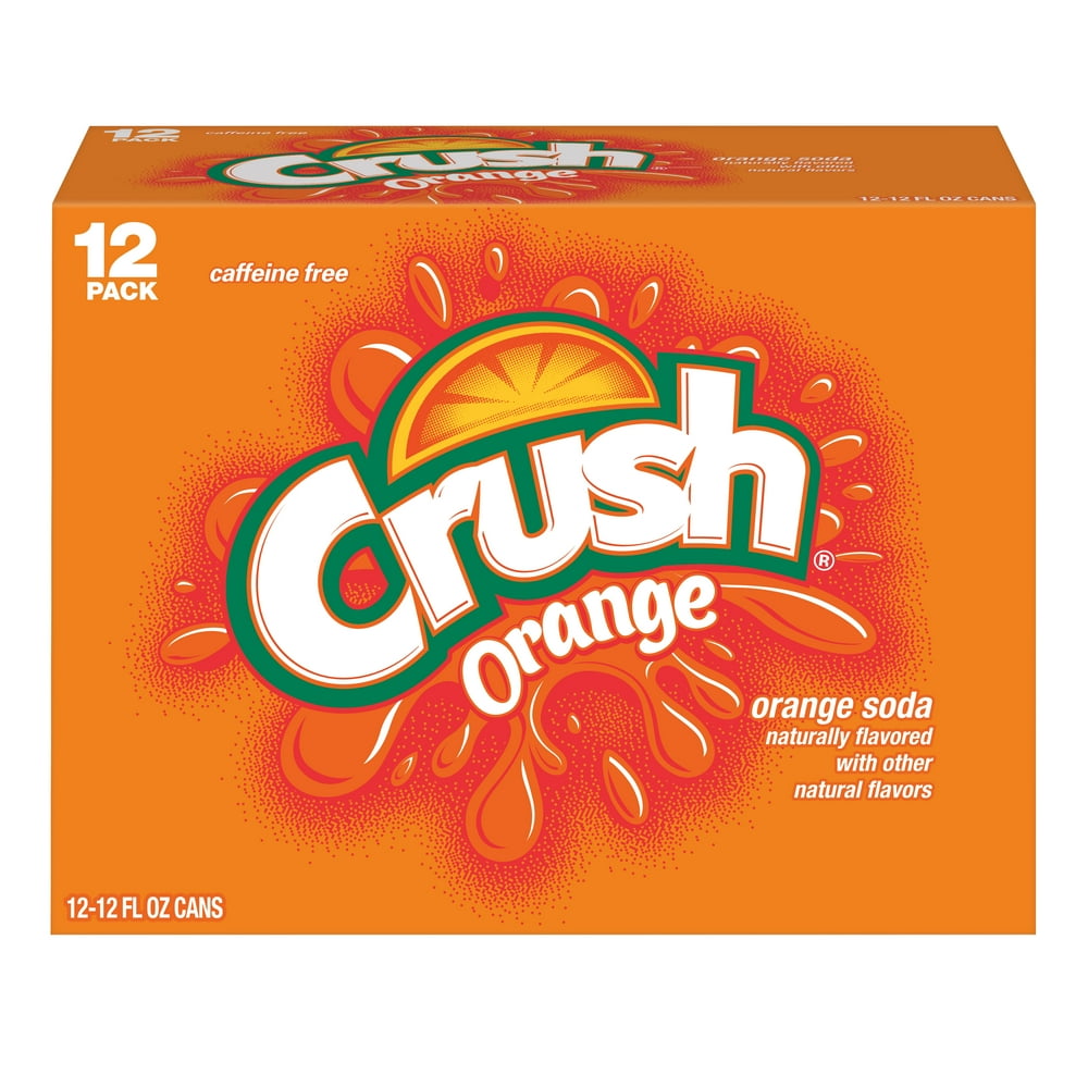 Crush Orange Soda, 12 fl oz cans, 12 pack