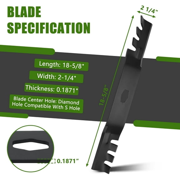 ZT1 54 Blades for Cub Cadet Troy Bilt - High Lift Replacement Mower Blades for ZT1/ZT2/ZTS2/XT1/XT2 Enduro Series