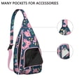thumbnail image 2 of Colorful Axolotl Sling Backpack - Cute Mythical Creature Design Crossbody Bag, Fashionable Lightweight Daypack for Commuting & Shopping, 2 of 4