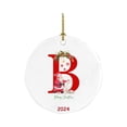 thumbnail image 3 of Xiwaer 26 Letters Santa Christmas Christmas Pendant Acrylic Car Pendant Christmas Tree Decoration,I NO, 3 of 8