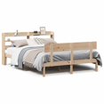 Solid wood bed without mattress 135x190 cm pinewood
