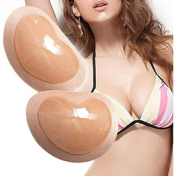Xiao Hua Hot Sale! Women's Bra Pads Inserts E-Scenery Heart Padding Magic Bra Pads Insert Push up Gel Adhesive Breast Enhancer Bikini
