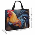 thumbnail image 2 of AWERP Rooster Dog Art Laptop Bag Diving Fabric Computer Protect Case 13inch, 2 of 5