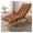 With pad-2, variant on Wooden Zero Gravity Chair 3 In 1 Foldable Rocking Chairs Deck Chair Armchair Lounging Rocker Bamboo Deck Relaxing Recliner Lounger Sun Lounger Chairs with Footrest