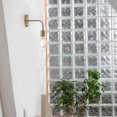 thumbnail image 3 of Holden 1-Light Long Arm Matte Brass Plug-In or Hardwire Wall Sconce, 91002314, 3 of 7