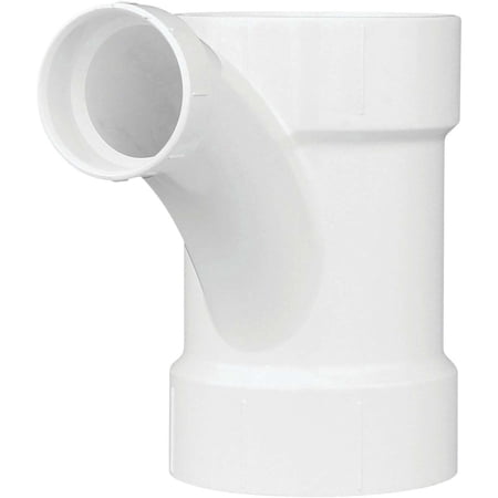 Charlotte Pipe PVC Reducing Tee-Wye Fitting - Lightweight Plastic - 4 x 4 x 2