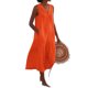 thumbnail image 1 of Vestido casual de mujer Vestido estilo boho con bolsillo Ropa de vacaciones (Naranja XXL) Tmvgtek Para estrenar, 1 of 5