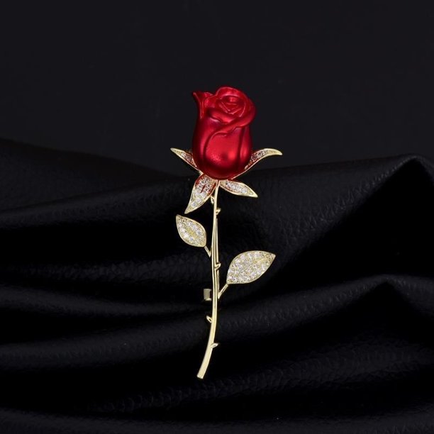 Broches de rosas para mujeres y hombres, chapados en oro, esmalte floral, alfileres de solapa, bufanda de boda, vestido de fiesta, joyería nupcial