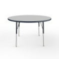 thumbnail image 3 of ECR4Kids 48in Round Premium Thermo-Fused Adjustable Activity Table Grey/Navy/Navy - Standard Swivel, 3 of 3