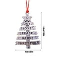 thumbnail image 3 of Decoración navideña, adornos navideños, regalos navideños, palabras de deseo, árbol de Navidad, decoración de metal, colgante, escena navideña, decoración de ambiente, colgante, colgantes, 3 of 9