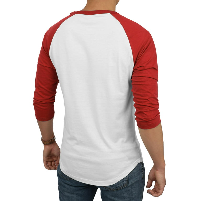 Ma Croix Mens 3/4 Sleeve Raglan Baseball T Shirt