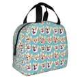 thumbnail image 2 of Easygdp Cute Corgi Head Bolsa Térmica Premium - Tela Oxford Impermeable, Gran Capacidad, Bolsillo Frontal, Unisex para Trabajo, Escuela, Actividades al Aire Libre y Picnics, 2 of 8