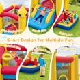 thumbnail image 4 of Costway Kids Bouncy Castle with  Slide & Ball Pit Pool Ocean Balls & 480W Blower Included, 4 of 10