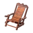 thumbnail image 1 of Silla de cubierta de madera Colco Soporte para teléfono de escritorio Decoración de mini artesanías plegables, 1 of 8