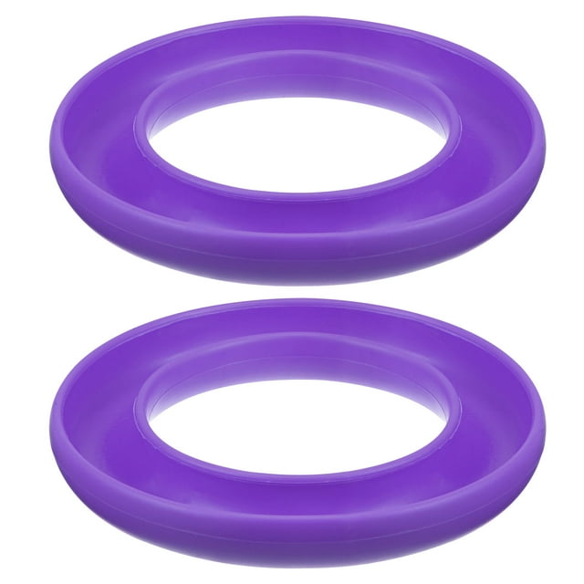 2uds Silicona Bobinas Anillo Soporte para Organizar Metal o Plástico Coser Máquina Hilo Carrete, Púrpura