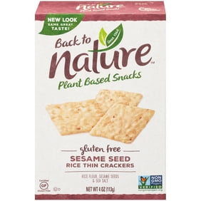 Back To Nature Plant Based Snacks Classic Round Crackers 8 5 Oz Box Walmart Com Walmart Com