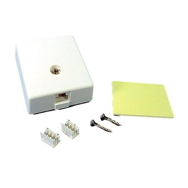 Leviton Telephone Surface Mount Jacks 41038WDB