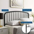 thumbnail image 5 of Modway Nova Metal Full Headboard in Black, 5 of 6
