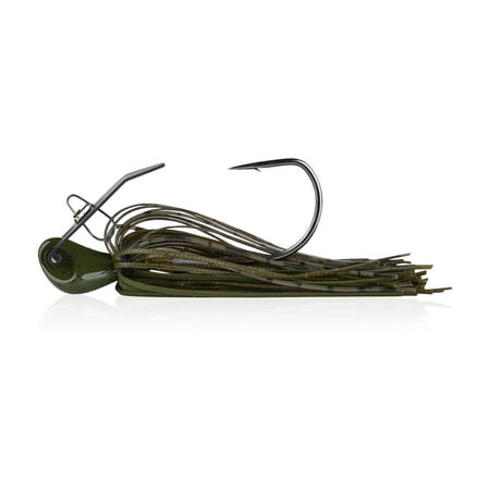 UPC: 0028632314098 | Berkley Slobberknocker Bladed Jig 1/2 oz. Green Pumpkin Fishing Lure