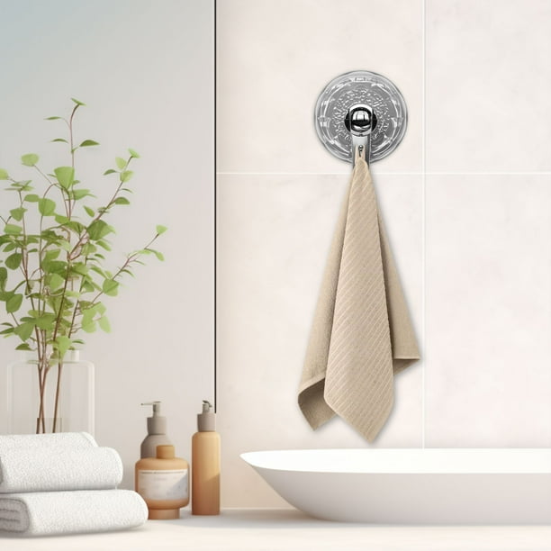 Gancho con ventosa, corrugado, resistente al vacío, adhesivo para pared, para colgar toallas, para puerta de baño, resistente, impermeable, fácil de instalar, para cocina, baño, marco de