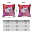 thumbnail image 2 of Pofeuu Pig Print Double-sided plush pillowcase Square Throw Pillow Covers Pillows Cover for Living Room Bedroom Sofa Couch Cushion Cover（No pillow core）-26"x26", 2 of 7