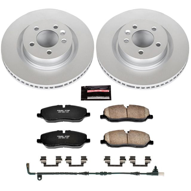 PowerStop Front Geomet Coated Brake Rotor and Pad Kit Fits: LAND ROVER Select Models CRK6047