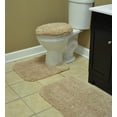 thumbnail image 6 of Garland Rug Serendipity Washable Nylon Bath Rug Set, 3 Piece Set (21"x34" Bath Rug, Contour Rug, & Toilet Lid) Linen, 6 of 6