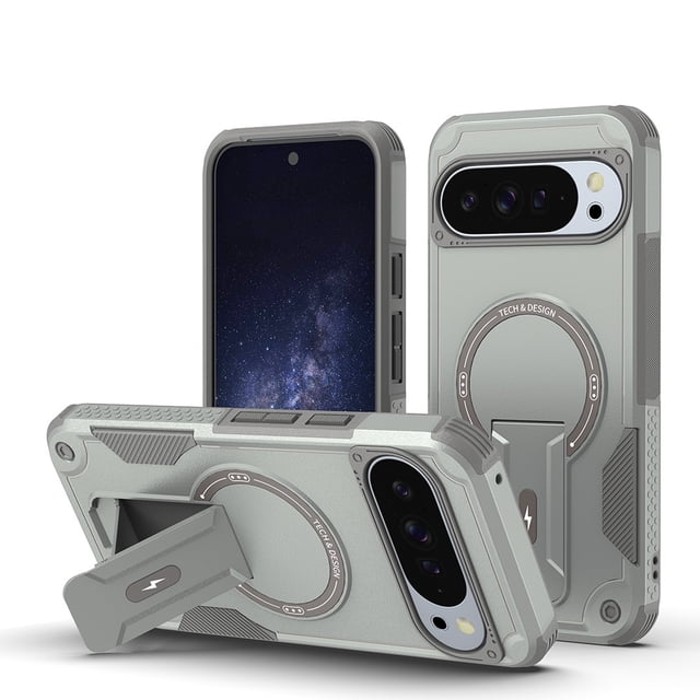 TYJKeJi Étui avec Béquille Résistant aux Chutes Antichoc pour Google Pixel 9 Pro TG