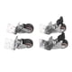 thumbnail image 5 of Ruedas De Placa TPR En Forma De L, Dureza Uniforme, Ruedas Giratorias De Montaje Lateral De 360 ​​​​grados, Silenciosas Con Rodamientos De Bolas Para Muebles, 5 of 7