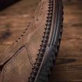 thumbnail image 4 of Men's Suede-Look Perforated Slip-On Loafers – Lightweight Casual Driving Shoes with Hand-Stitched Detail, 4 of 7