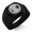 Black, variant on Stainless Steel Three-Tiered Pine Kamon Crest Engraved Hexagon Crest Flat Top Biker Style Polished Ring