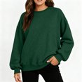 thumbnail image 6 of Sweatshirt for Women Oversized Crewneck Long Sleeve Pullover Fleece Top 2025 Fall Winter Fashion Outfits Clothes,Size S-2XL, 6 of 6