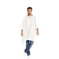 thumbnail image 4 of WWV Waterproof Adult Rain Ponchos Waterproof Thickened Cloak Raincoat Portable Adult Poncho for Outdoor Hiking Cycling Non Disposable Reusable White, 4 of 8