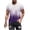 A Blue, variant on Men's Gradient Print Workout Tee,Fade Color Full Size Scale Stretch Performance Knit Training & Gym Top Khaki L