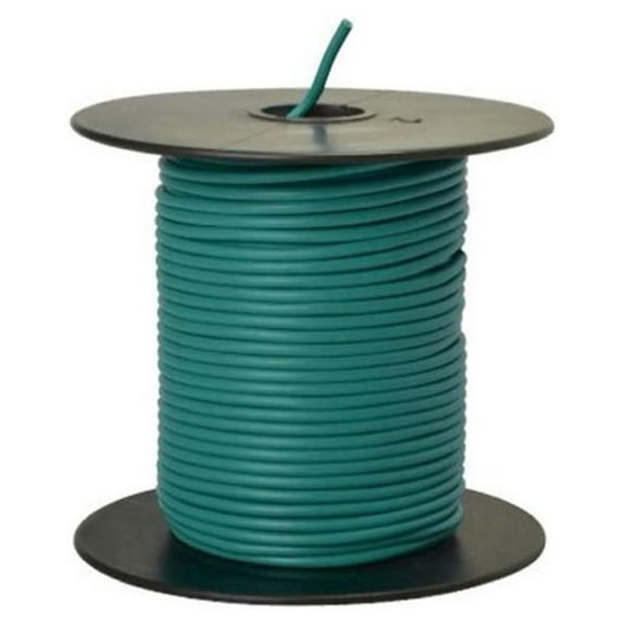 Southwire 55835023 Primary Wire, 18-Gauge Bulk Spool, 100-Feet, Green