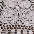 thumbnail image 3 of CHOK Rectangular Cotton Handwork Crochet Lace Table Runner Doilies for Coffee Table Dresser Scarf Centerpieces Décor 2PC, 3 of 6