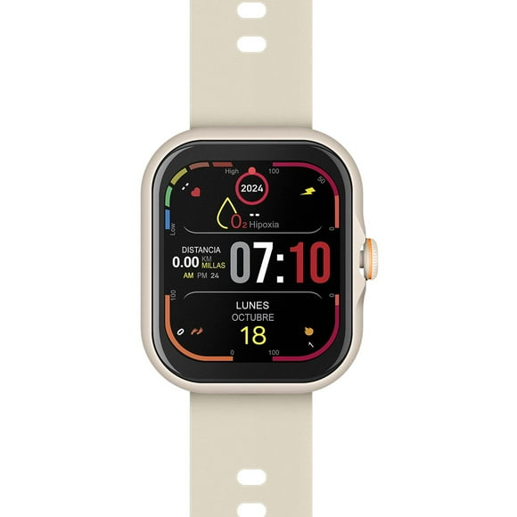 Smart Watch Bluetooth* Touch AMOLED, 1.85'', 3 ATM, 22 mm color plata