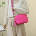 thumbnail image 4 of Fashion Satchels Bag Solid Color Sling Shoulder Purse Square for Shopping Travel, 4 of 6