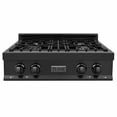 thumbnail image 2 of ZLINE 30" Porcelain Gas Stovetop in Black Stainless with 4 Gas Burners (RTB-30), 2 of 2
