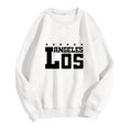 thumbnail image 1 of Sweat-shirt de Mode pour Femmes Pull Col Rond Lettre Print Hoodie, 1 of 2