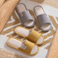 thumbnail image 4 of Zapatillas de lino para el hogar, zapatillas de pareja antideslizantes y resistentes al desgaste para interiores para mujer, zapatillas de piso Four Seasons para hombre, 4 of 6