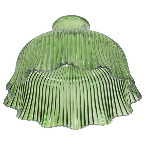TINKSKY Green Glass Lampshade for Decor Durable Thick Glass Design Fits Various Lamps 6 Inch