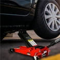 thumbnail image 6 of 3T Low Profile Floor Jack - Red & Black Steel Hydraulic Car Jack for Garage Use - 3.3"-19.7" Lift Range, Dual Piston, Quick Lift, Auto Repair, 6 of 13