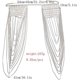 thumbnail image 2 of 1 Uds. (Oro) borla de textura de hoja de hierro metálico Cadena de hombro doble cadena de hombro cuerpo cintura arnés cruzado collar de varias filas joyería de cadena de cintura Sincero Electrónica, 2 of 5