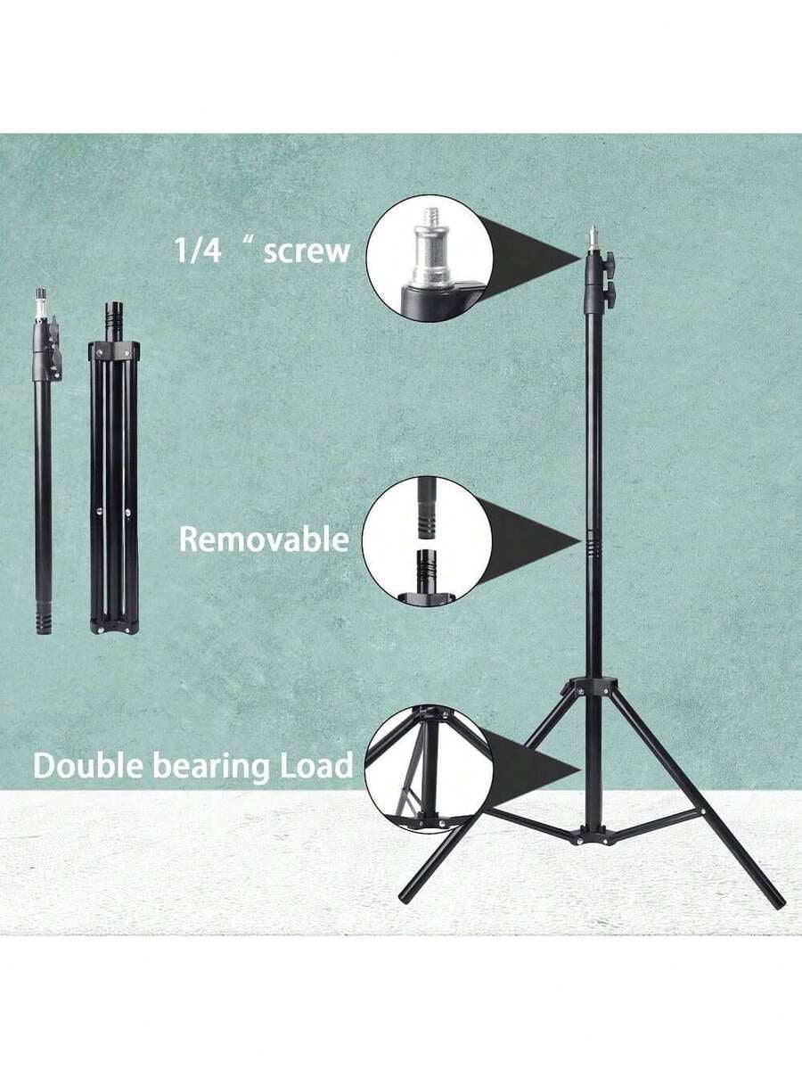 10 Inch LED Ring Light with 43" Tripod, 2 Phone Holders, 3 Color Modes, Adjustable Brightness, USB Powered for Live Streaming, Video Conferencing, Selfies, Makeup -Includes Flexible Tripod & 2 Stands