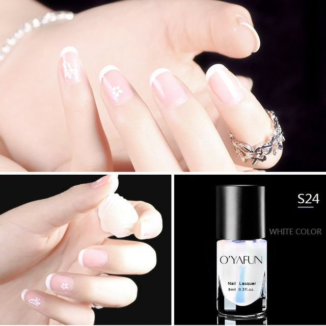 Esmalte de uñas nude despegable de secado rápido y horneado, 8 ml.