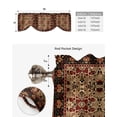 thumbnail image 5 of Indian Bohemia Flower Window Curtain Living Room Kitchen Cabinet Tie-up Valance Curtain Rod Pocket Valance, 5 of 6