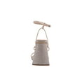 thumbnail image 2 of STEVE MADDEN Womens Beige Embellished Adjustable Britani Square Toe Buckle Dress Heels Shoes 7.5 M, 2 of 4